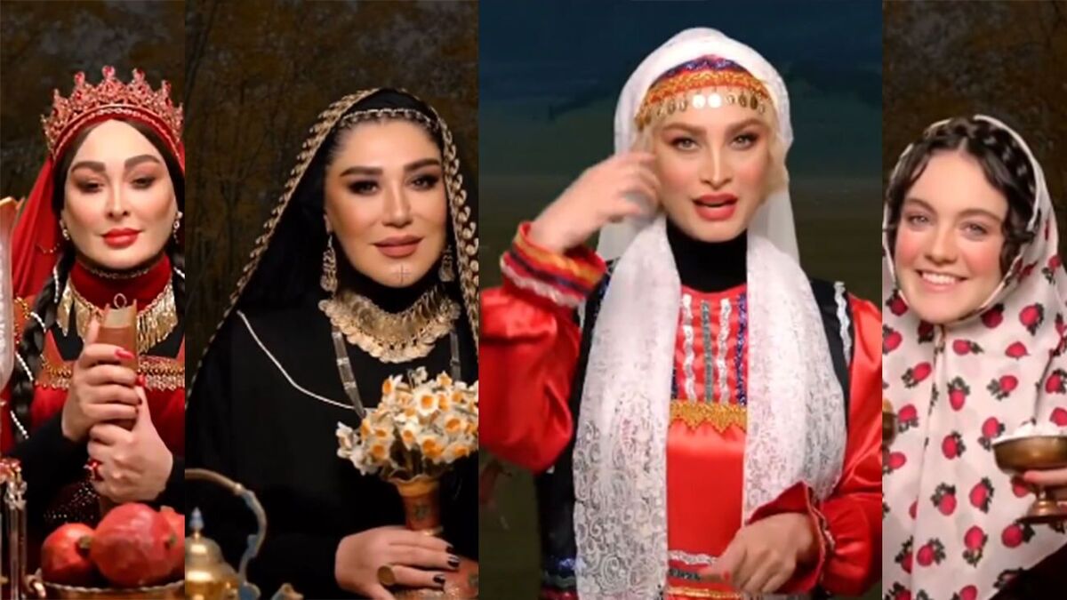 پشت صحنه آوازخوانی تعدادی از بازیگران زن مشهور ایران
