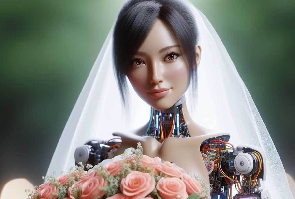 ازدواج عجیب مهندس چینی با یک ربات انسان‌نما در ۳۱ سالگی!