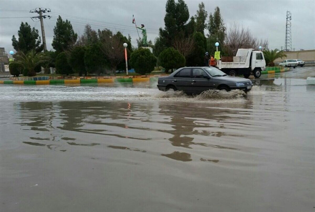 (ویدئو) سیلاب در کرمانشاه و غرق شدن خودروها