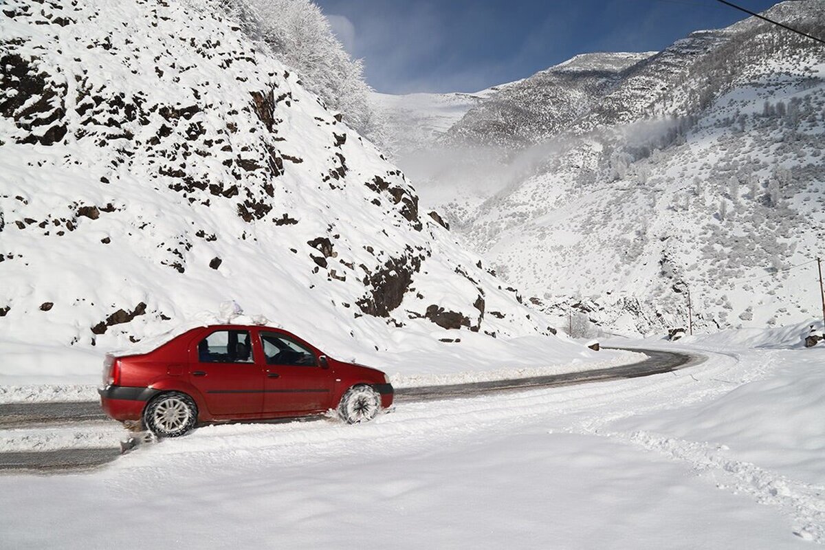 در یک استان شمال ایران نیم متر برف بارید