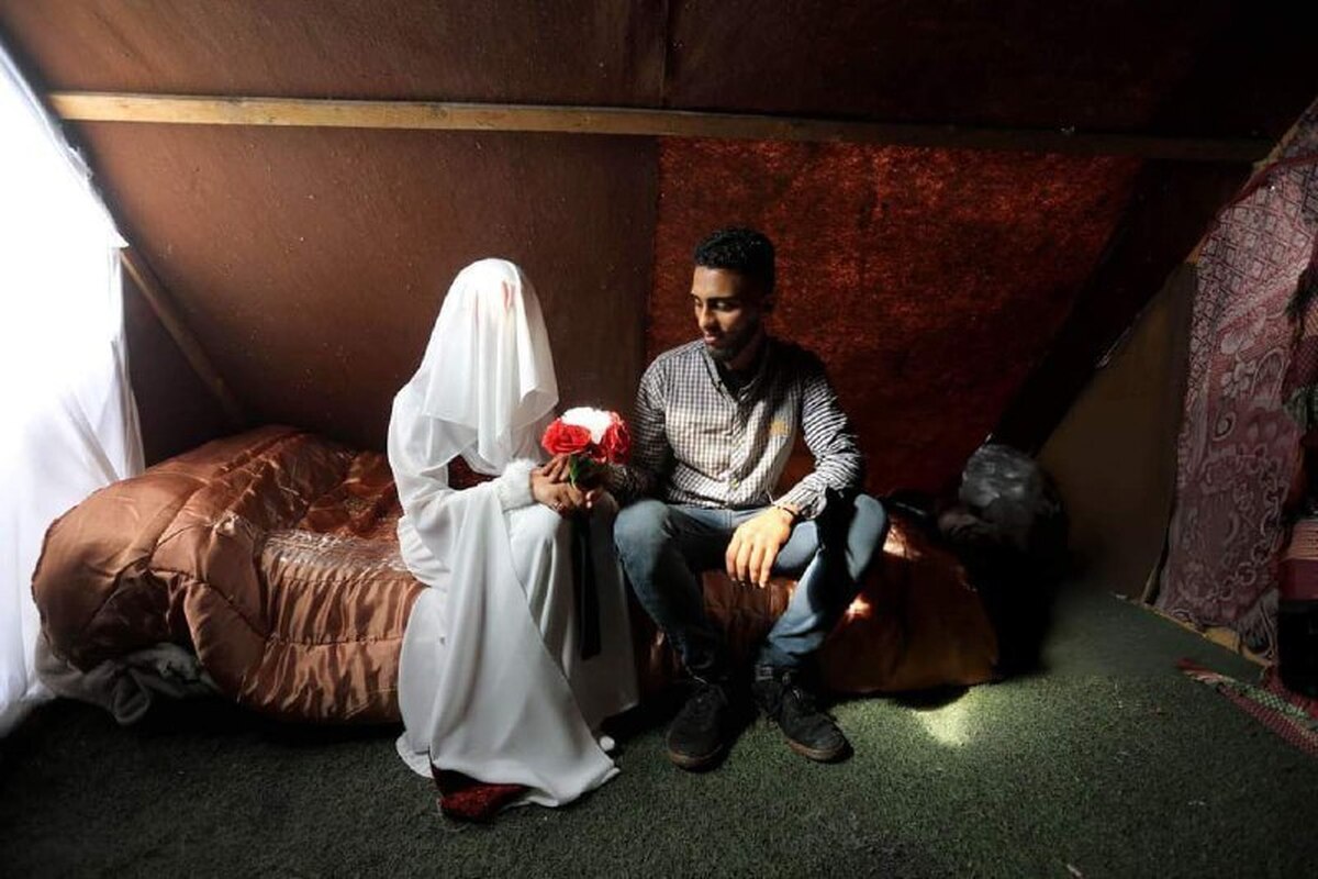 (عکس) اتفاق تکان‌دهنده برای زوج فلسطینی تنها سه روز پس از آغاز زندگی مشترک