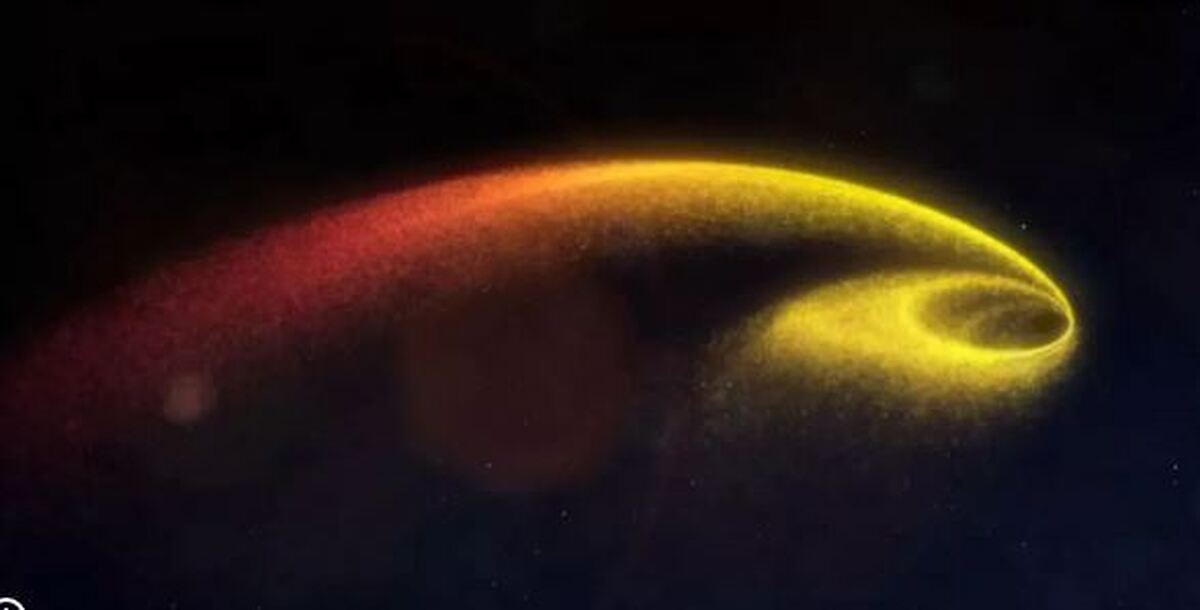 تصویر خیره‌کننده از لحظه «اسپاگتی شدن» یک ستاره توسط سیاهچاله‌ای با جرم یک میلیون برابر خورشید