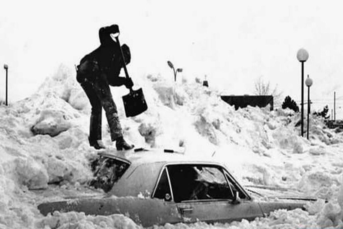 (عکس) تصاویری جالب از بارش برف، ۵۰ سال قبل