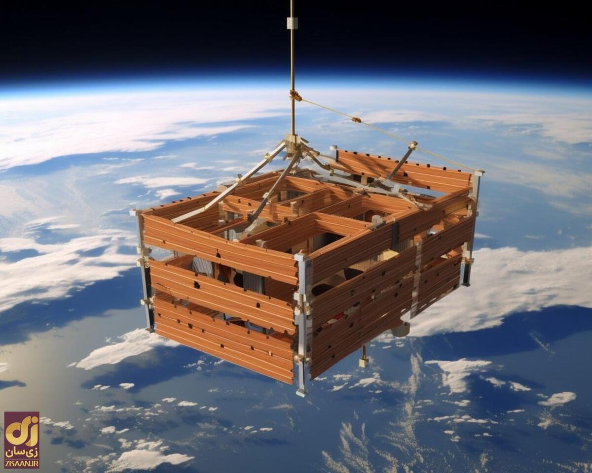 ماهواره چوبی در فضا!