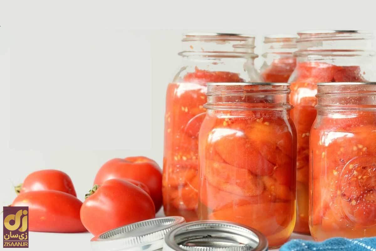 تهیه کنسرو گوجه فرنگی در ۵ مرحله برای یک زمستان خوش طعم