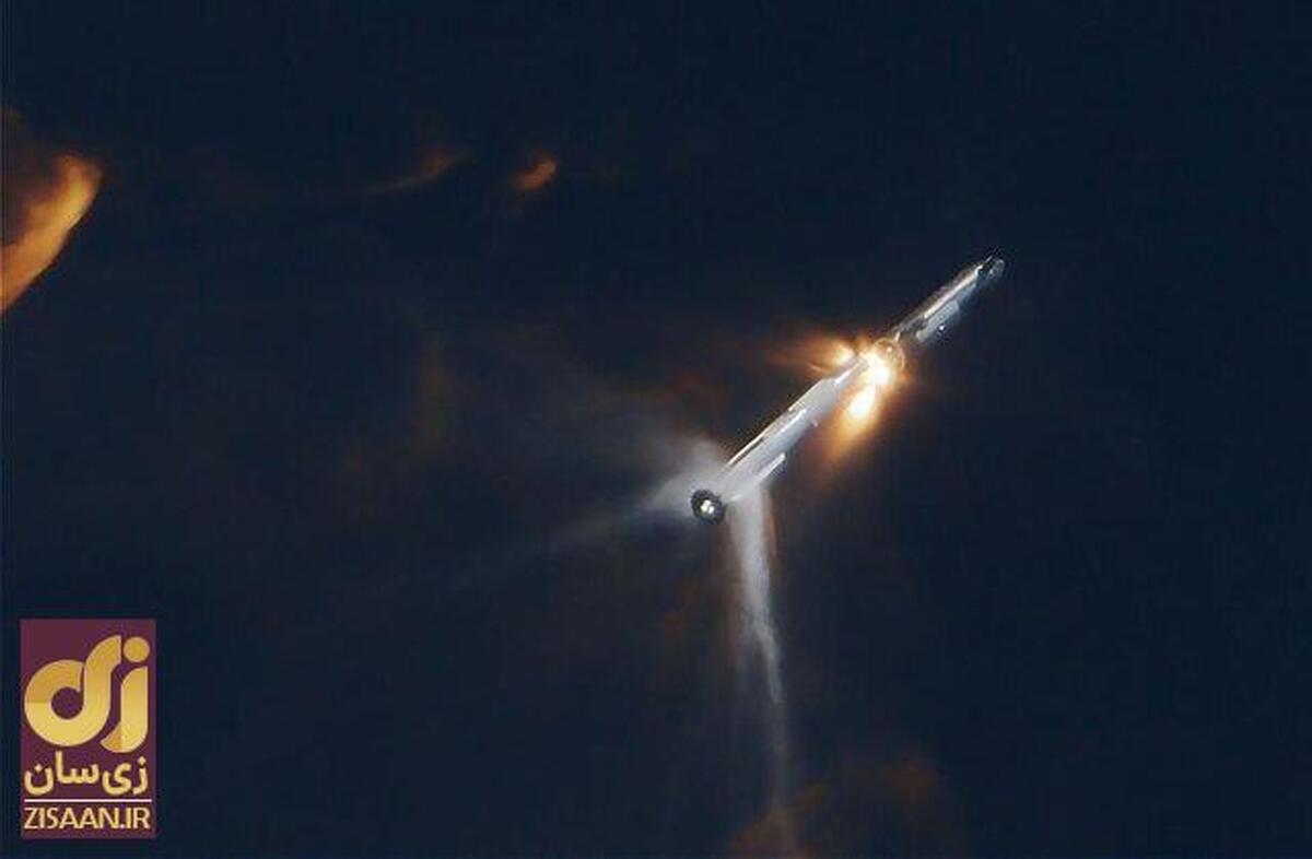 انتشار تصاویر موشک غول‌پیکر ۱۲۰ متری پیش از انفجار