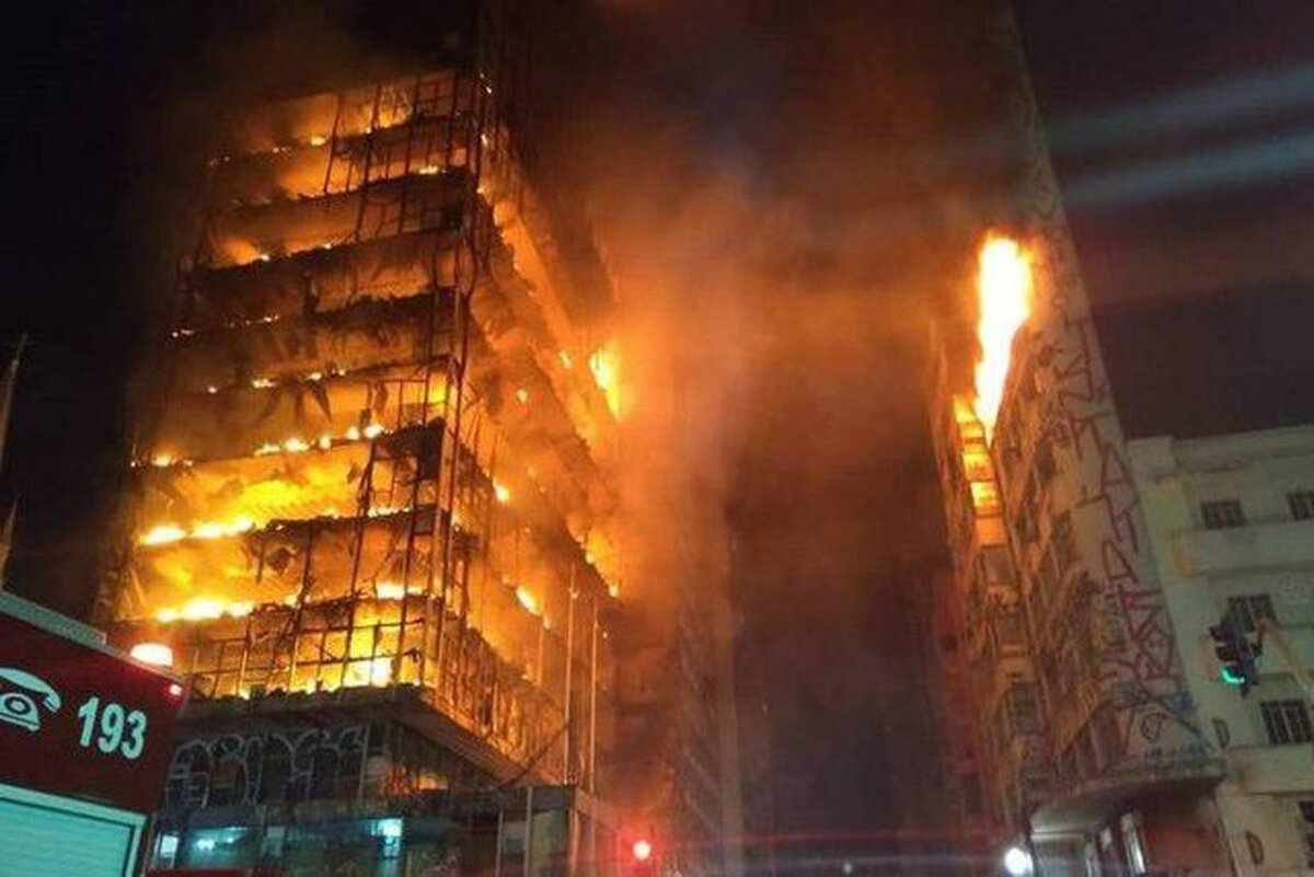 تصاویری عجیب و آخرالزمانی از آتش سوزی در برزیل