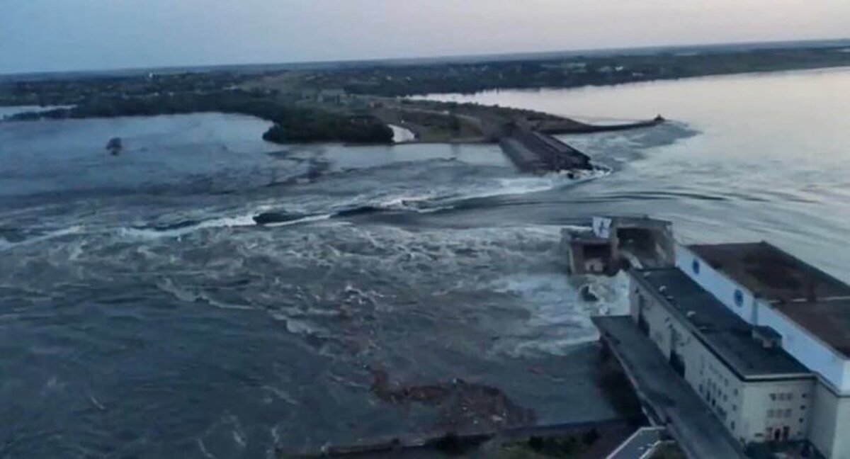 (ویدئو) تصاویری هولناک از شکستن سد اورسک روسیه