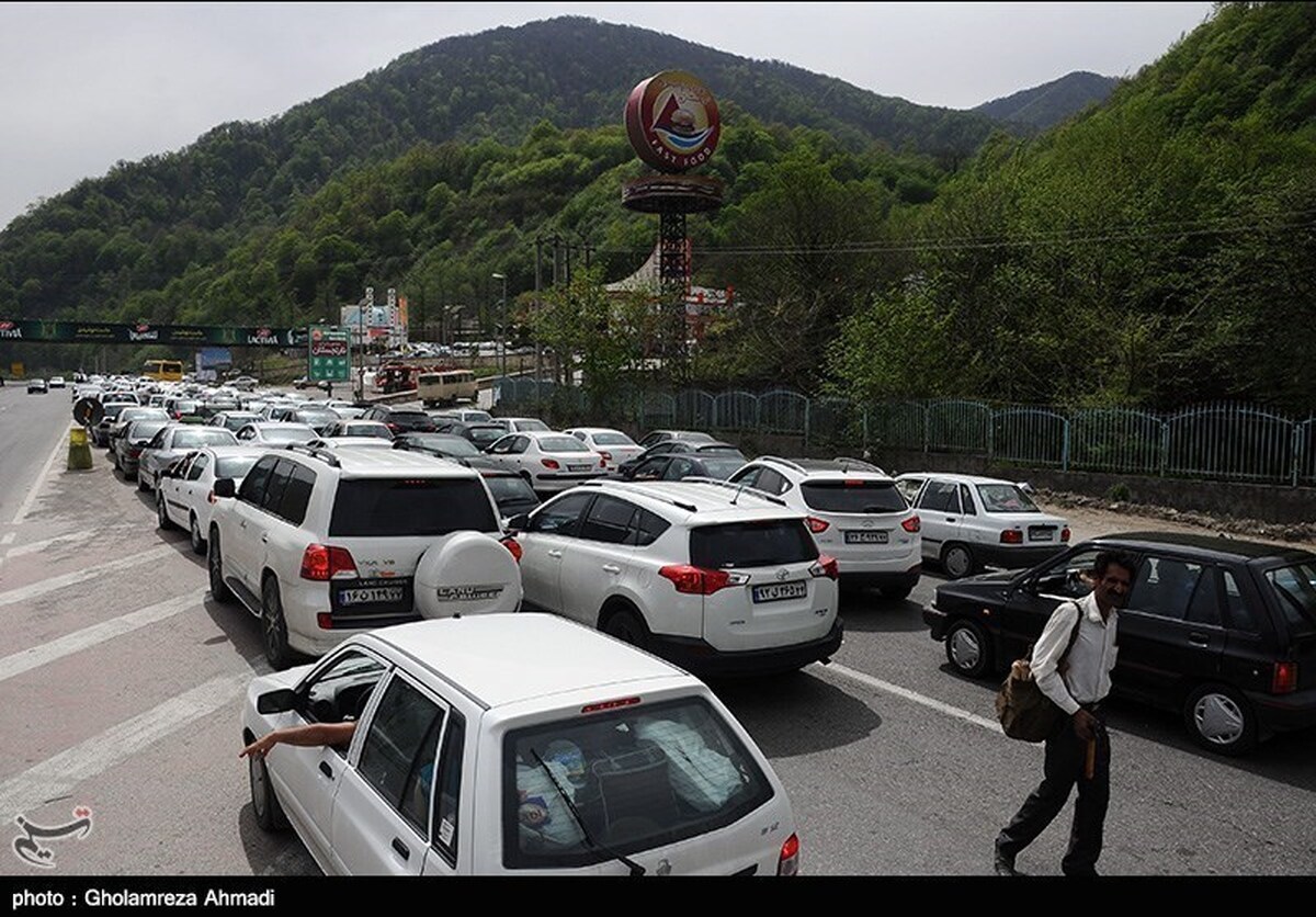 جاده هراز قفل شد/ ترافیک فوق سنگین در خروجی شرق ‌ تهران