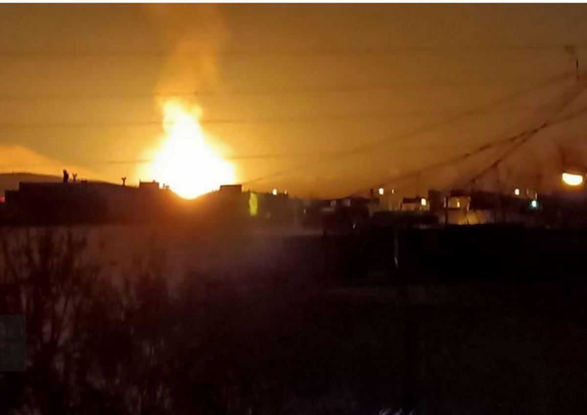 (عکس) تصویر جعلی رسانه اسرائیلی از انفجار در اصفهان
