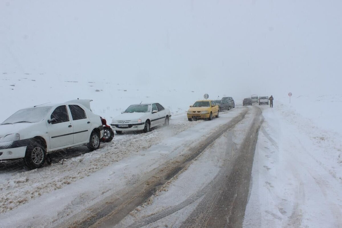 بارش شدید برف در استان مرکزی/ صدور هشدار برای تردد مردم