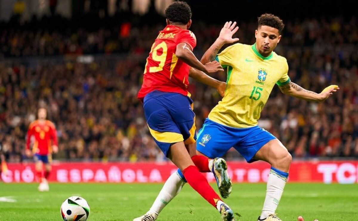 (ویدئو) خلاصه بازی اسپانیا 3 - برزیل 3؛ نبرد جانانه در برنابئو