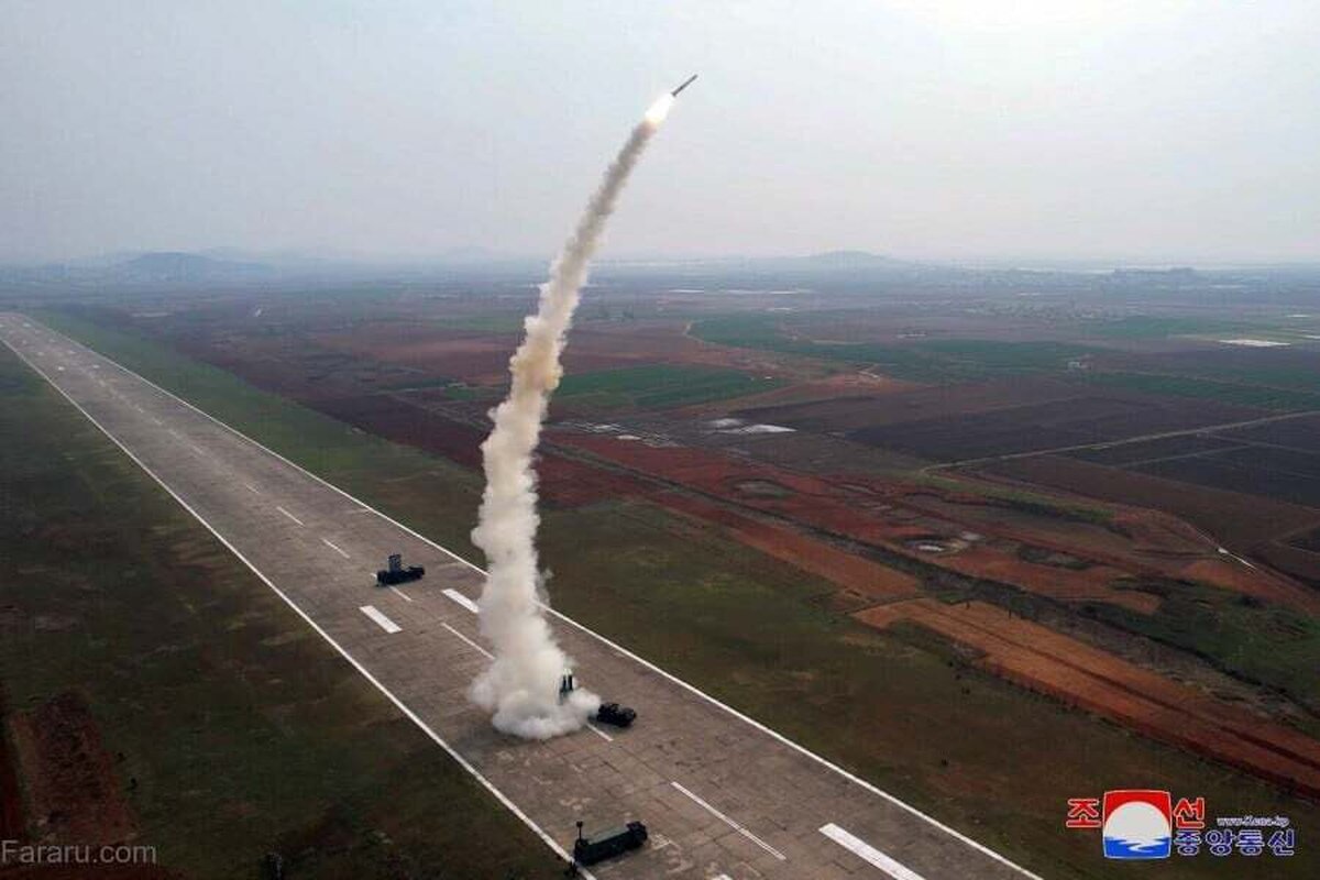 (تصاویر) آزمایش موشکی کره شمالی در وسط جاده!