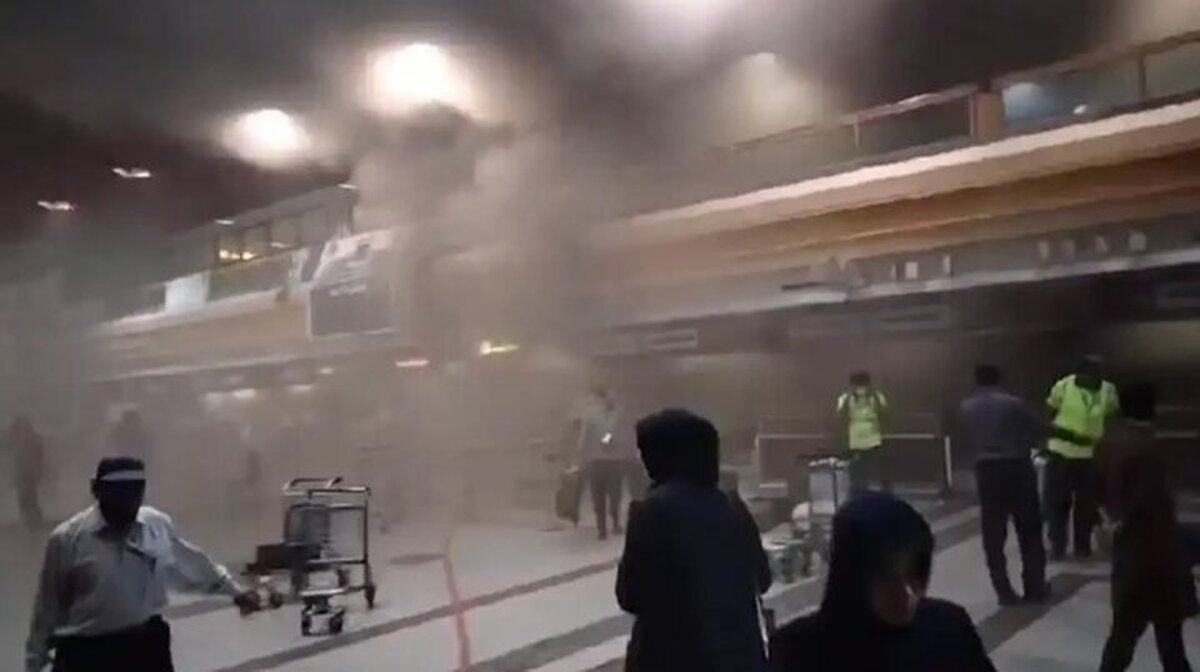 آتش‌سوزی در فرودگاه لاهور پاکستان + ویدئو