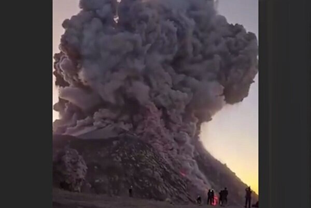 ویدئو| لحظه هولناک فوران آتشفشان مرگبار سانتیاگویتو