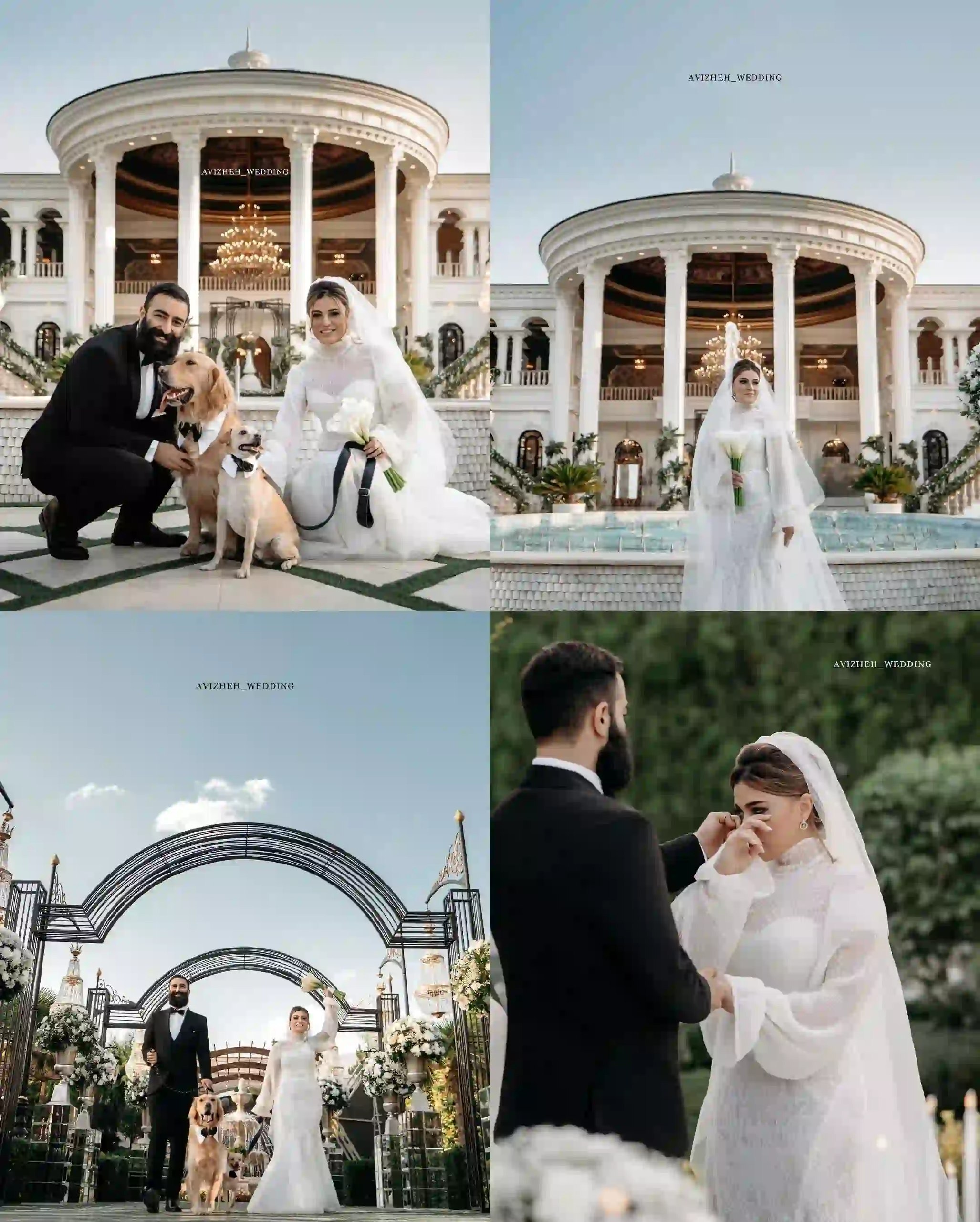 عکس | اولین تصویر از مراسم ازدواج شیدا خلیق و کیوان ساکت‌اف در کنار دو مهمان نامتعارف!
