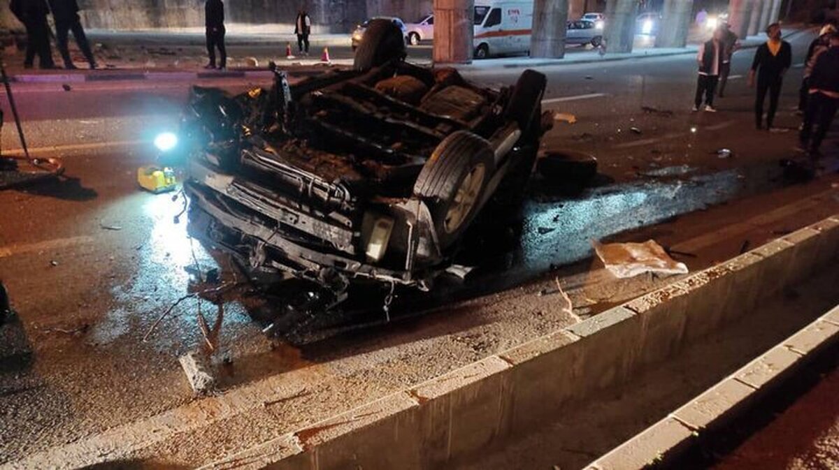ویدئو| تصادف شدید خودروی سمند در اتوبان یادگار + ۱۸