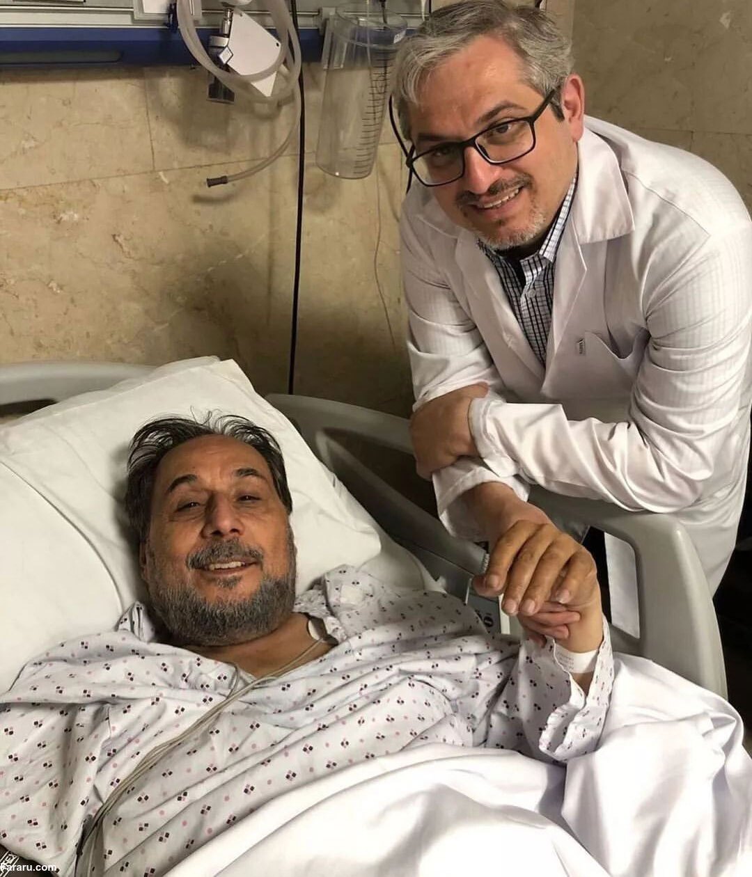 اولین تصویر از عمو قناد پس از جراحی در بیمارستان