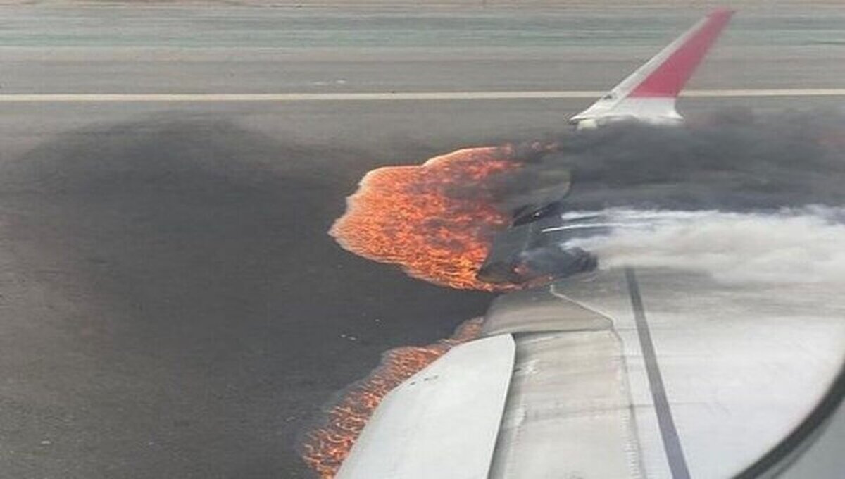 ویدئو| لحظه وحشتناک برخورد هواپیمای ایرباس با ماشین آتش‌نشانی