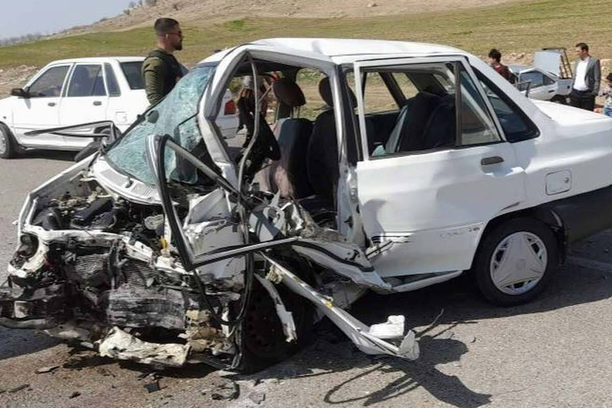 ۵ کشته در تصادف پراید و کامیون در جاده چوپانان به اردکان یزد