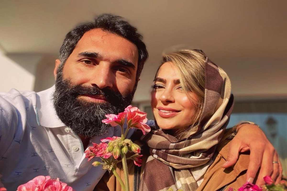 عکس| قاب عاشقانه هادی کاظمی و سمانه پاکدل در یک مراسم