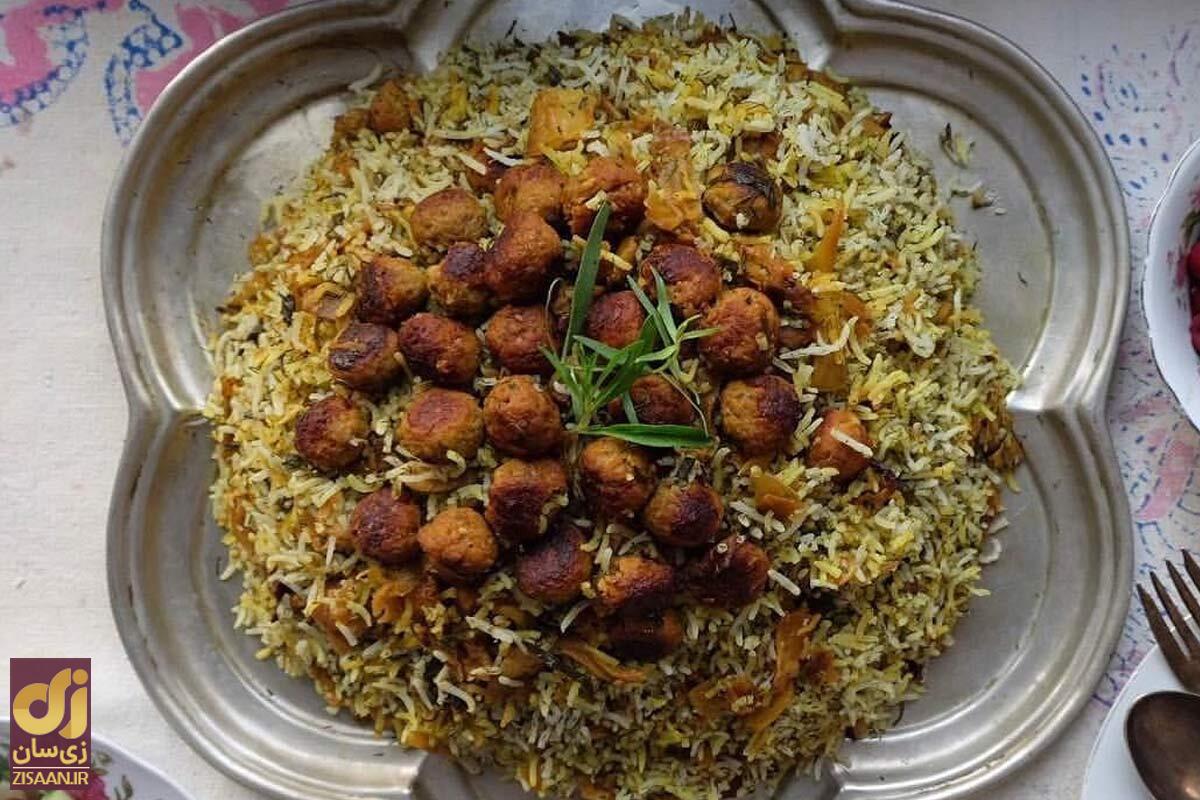 طرز تهیه سماق پلو اردبیلی؛ چلو کباب اما با ترکیب متفاوت!