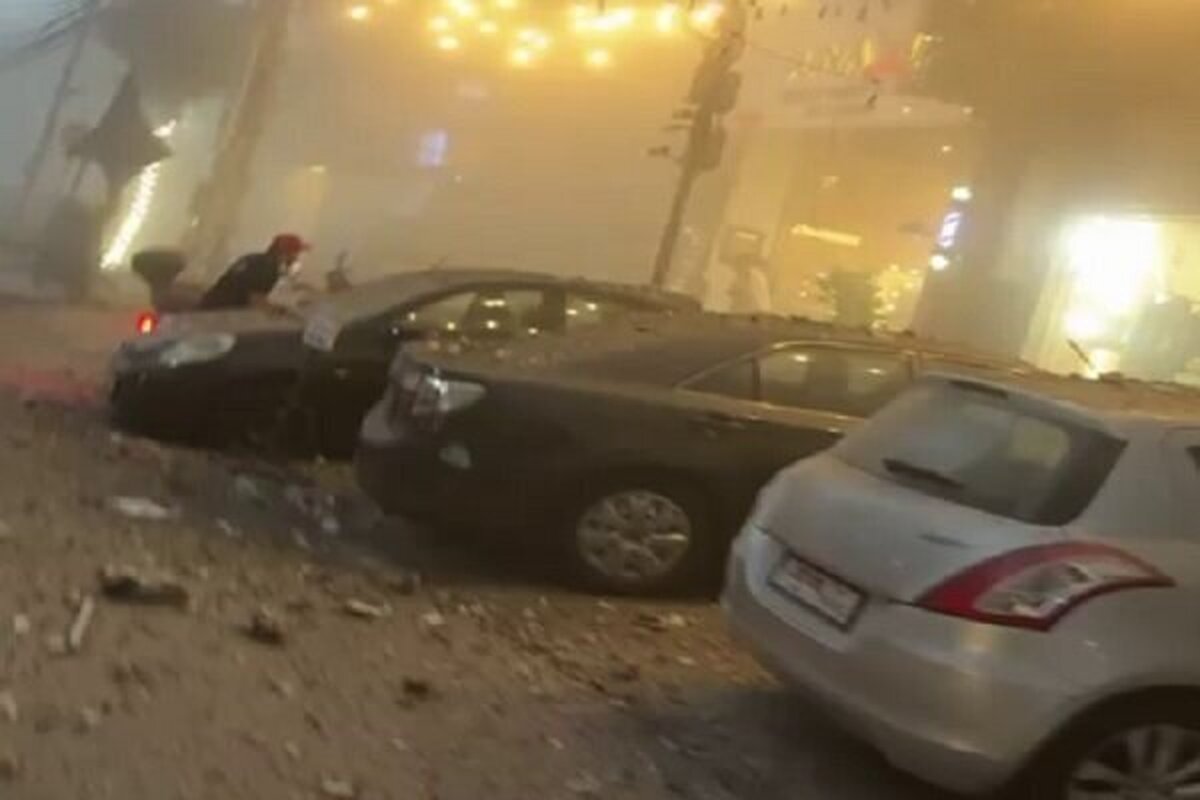 تصویری از دفتر نتانیاهو هنگام حمله به بیروت