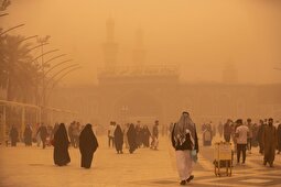 تصاویر آخرالزمانی از طوفان شن در بغداد