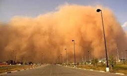 تصویر هولناکِ طوفان تهران از آسمان