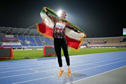 اولین مدال طلای تاریخ ورزش زنان ایران در قهرمانی دو و میدانی آسیا؛ ریحانه مبینی کیست؟