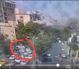 تصویر واضح از موشکی که به تجریش اصابت کرد