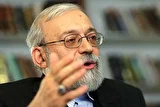 ویدئو | جواد لاریجانی: می‌توانیم ناف ترامپ را با ریزپرنده بزنیم!