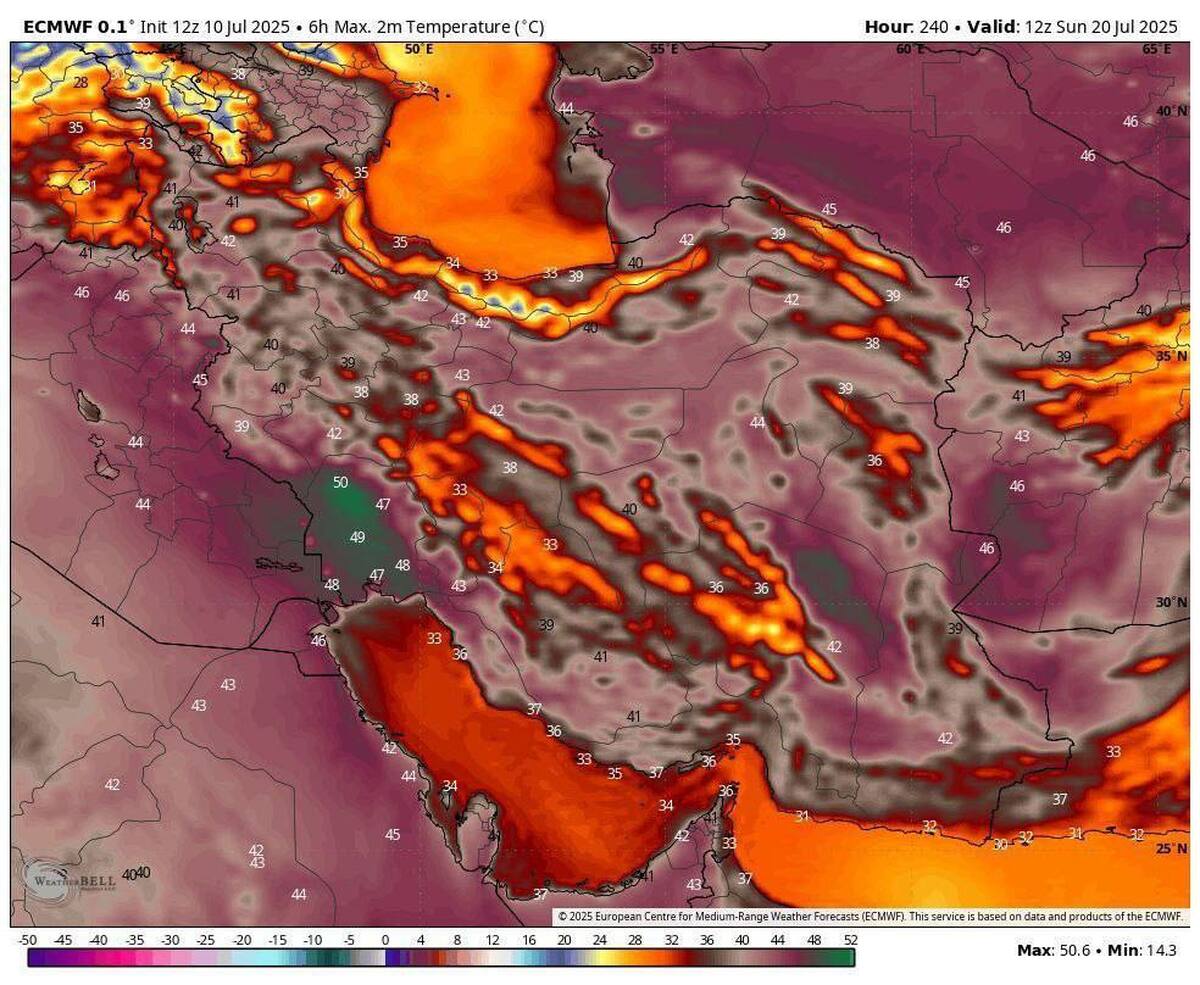 گستردهترین گرمای شدید تابستانی در راه کشور