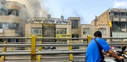 ویدئو | آتش‌سوزی در فروشگاه کفش خیابان انقلاب