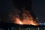 تصاویری هولناک از عملیات آتش‌نشانی درپی حمله اسرائیل به شهران و شهرری