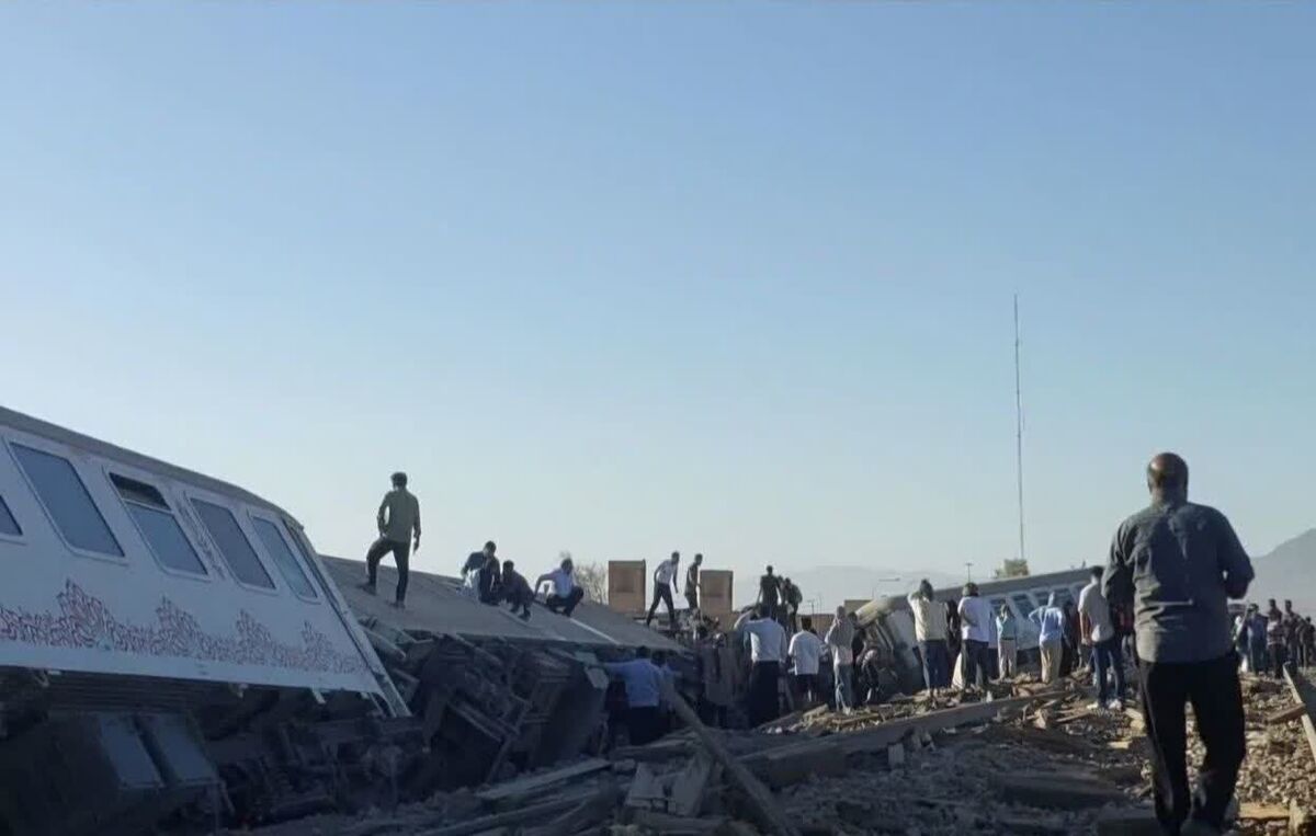 حادثه هولناک برای یک قطار مسافربری در کرمان